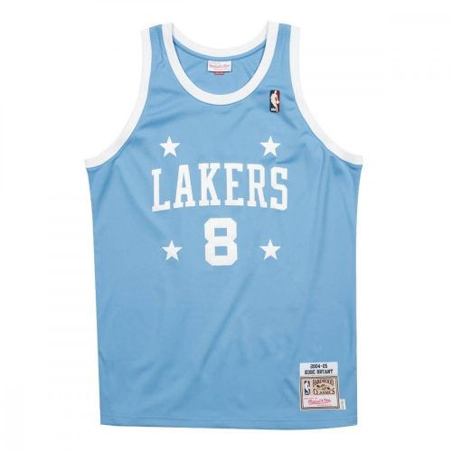 MITCHELL & NESS LOS ANGELES LAKERS KOBE BRYANT 04-05'#8 ALTERNATE AUTHENTIC JERSEY LIGHT BLUE