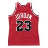 MITCHELL & NESS NBA CHICAGO BULLS MICHAEL JORDAN 1985-86'#23 AUTHENTIC JERSEY SCARLET