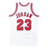 MITCHELL & NESS NBA CHICAGO BULLS HOME MICHAEL JORDAN 95-96'#23 AUTHENTIC JERSEY WHITE