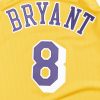 MITCHELL & NESS NBA LOS ANGELES LAKERS KOBE BRYANT '96-'97 AUTHENTIC JERSEY LIGHT GOLD