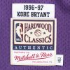 MITCHELL & NESS NBA LOS ANGELES LAKERS KOBE BRYANT '96-'97 AUTHENTIC JERSEY PURPLE