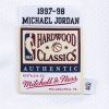 MITCHELL & NESS NBA CHICAGO BULLS MICHAEL JORDAN AUTHENTIC JERSEY WHITE