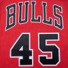 MITCHELL & NESS CHICAGO BULLS MICHAEL JORDAN AUTHENTIC JERSEY RED