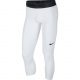 NIKE PRO 3/4 BASKETBALL TIGHTS WHITE/BLACK