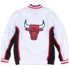 MITCHELL & NESS NBA CHICAGO BULLS AUTHENTIC WARM UP JACKET WHITE