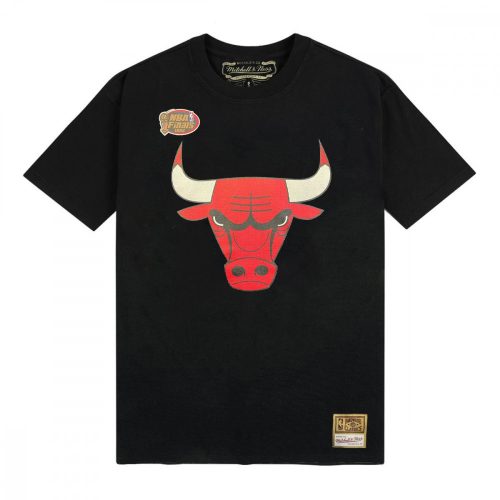 MITCHELL & NESS CHICAGO BULLS Mens Blank Mens Traditional Tee Black/RED