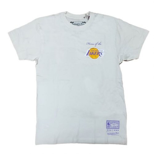 MITCHELL & NESS NBA POST CARD TEE Los Angeles Lakers Cream