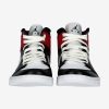 AIR JORDAN 1 MID BLACK/WHITE-NOBLE RED