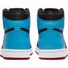 AIR JORDAN 1 HIGH OG BLACK/DK POWDER BLUE-GYM RED