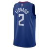 NIKE LOS ANGELES CLIPPERS SWINGMAN JERSEY ICON 20 RUSH BLUE/WHITE/LEONARD KAWHI