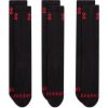 JORDAN ESSENTIALS ESSENTIAL CREW 3PR BLACK/UNIVERSITY RED