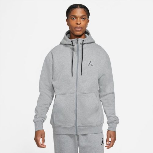 JORDAN ESSENTIALS FLEECE FULL ZIP HOODIE CARBON HEATHER