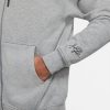 JORDAN ESSENTIALS FLEECE FULL ZIP HOODIE CARBON HEATHER