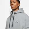 JORDAN ESSENTIALS FLEECE FULL ZIP HOODIE CARBON HEATHER