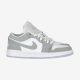 AIR JORDAN 1 LOW WMNS WHITE/WOLF GREY-ALUMINUM