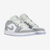 AIR JORDAN 1 LOW WMNS WHITE/WOLF GREY-ALUMINUM