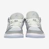 AIR JORDAN 1 LOW WMNS WHITE/WOLF GREY-ALUMINUM