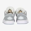 AIR JORDAN 1 LOW WMNS WHITE/WOLF GREY-ALUMINUM