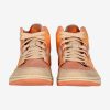 AIR JORDAN 1 MID WMNS ATOMIC ORANGE/APRICOT AGATE-TERRA BLUSH