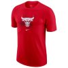 NIKE CHICAGO BULLS DRI-FIT ESSENTIALS LOGO TEE UNIVERSITY RED