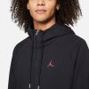 JORDAN ESSENTIALS WARMUP JACKET BLACK/GYM RED