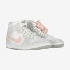 AIR JORDAN 1 MID SE WMNS LT IRON ORE/ATMOSPHERE-WHITE