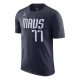 Jordan NBA Dallas Mavericks Luka Doncic Statement Edition Tee College Navy XS