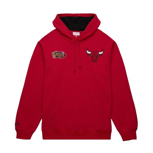 MITCHELL & NESS Premium N&N Player Fleece Vintage Logo Chicago Bulls Dennis Rodman Scarlet