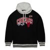 MITCHELL & NESS Premium Fleece Hoodie Vintage Logo Chicago Bulls Black XL