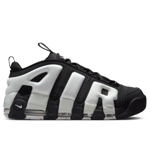 Nike Air More Uptempo Low Panda Black/Photon Dust-Metallic Silver 475