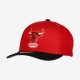 MITCHELL & NESS NBA CHICAGO BULLS TEAM 2 TONE 2.0 STRETCH SNAPBACK HWC RED / BLACK