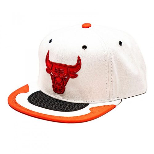 MITCHELL & NESS CHICAGO BULLS NBA DAY 4 SNAPBACK WHITE/RED