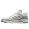 Air Jordan Spizike Low Summit White/Metallic Silver-Photon Dust 45