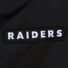 Mitchell & Ness NFL Team Leader Satin Bomber Vintage Logo Oakland Raiders Black L