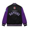 Mitchell & Ness NBA Primetime Heavyweight Satin Jacket Vintage Logo Toronto Raptors Black M