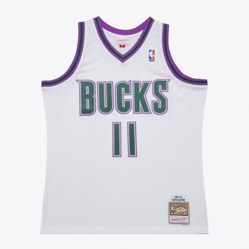 Mitchell & Ness NBA White Jersey Bucks 1999 Rafer Alston White L