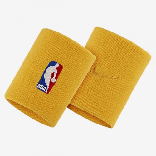 NIKE WRISTBANDS NBA UNIVERSITY GOLD/UNIVERSITY GOLD