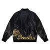 MITCHELL & NESS NBA LOS ANGELES LAKERS BIG FACE 4.0 SATIN JACKET BLACK