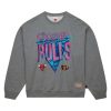 MITCHELL & NESS 90s Reflective Heather Crewneck Sweatshirt Chicago Bulls Grey