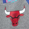 MITCHELL & NESS 90s Reflective Heather Crewneck Sweatshirt Chicago Bulls Grey