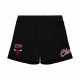 MITCHELL & NESS NBA POSTGAME FLEECE SHORTS VINTAGE LOGO CHICAGO BULLS BLACK L