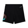 MITCHELL & NESS NBA POSTGAME FLEECE SHORTS VINTAGE LOGO VANCOUVER GRIZZLIES BLACK XXL