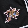 MITCHELL & NESS NBA DESTINATION LEISURE GAMEDAY SHORTS Philadelphia 76ers Black