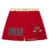 MITCHELL & NESS NBA TEAM OG 2.0 FASHION SHORTS 7" VINTAGE LOGO CHICAGO BULLS XL