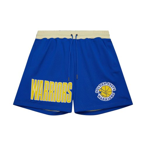 MITCHELL & NESS NBA TEAM OG 2.0 FASHION SHORTS 7" VINTAGE LOGO GOLDEN STATE WARRIORS M