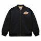 MITCHELL & NESS NBA LIGHTWEIGHT SATIN BOMBER VINTAGE LOGO LOS ANGELES LAKERS