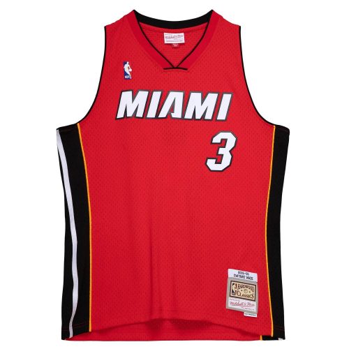 MITCHELL & NESS NBA MIAMI HEAT ALTERNATE JERSEY 2005 DWYANE WADE UNIVERSITYRED XXL