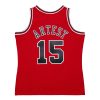 MITCHELL & NESS NBA DARK JERSEY CHICAGO BULLS 1999 RON ARTEST SCARLET