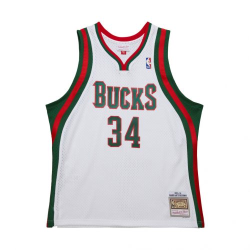 Mitchell & Ness NBA White Jersey Bucks 2013 Giannis Anteokounmpo White M