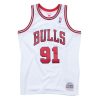 MITCHELL & NESS CHICAGO BULLS DENNIS RODMAN Mens Swingman Jersey White